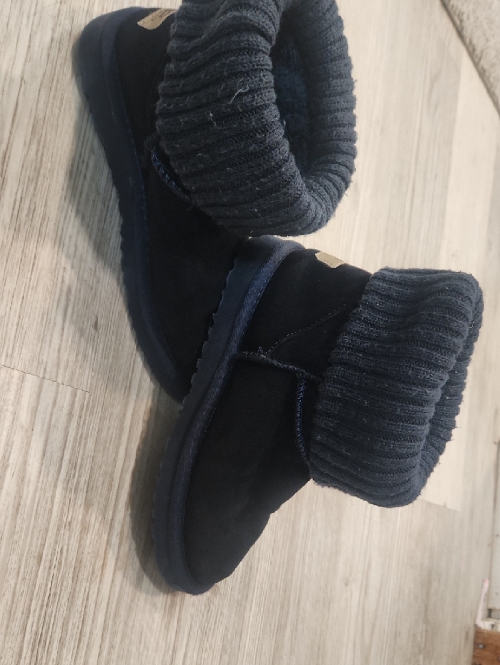 UGG Dark Blur Knit Cuff Short Boots - Picture 7 of 8